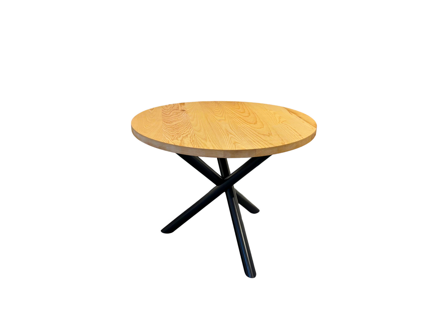 rond + essen + Matrix poot staal zwart